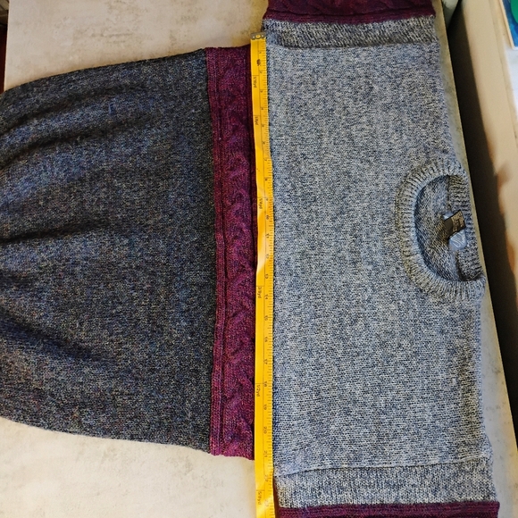 Vintage Lord & Taylor Shetland Wool Sweater Color Block Knit Grandpa Size Large - Picture 10 of 11